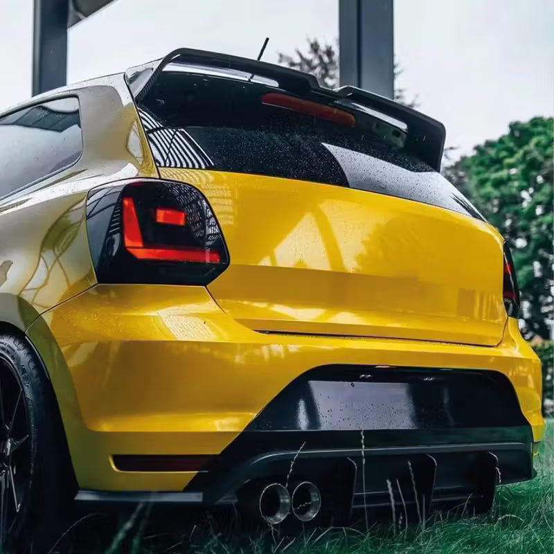 Rear Spoiler For VW Polo MK5 2009 2017 ABS Plastic