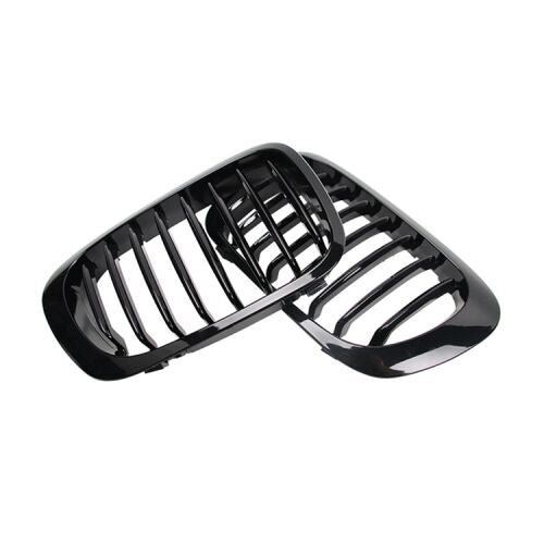 BMW 3 Series E46 98-01 Front Grille 2 Door Without Logo Gloss Black AutoVision