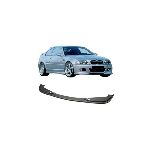 Front Bumper Lip for BMW E46 Hmn 1997-2006 Piano Black Vacuum Plastic AutoVision