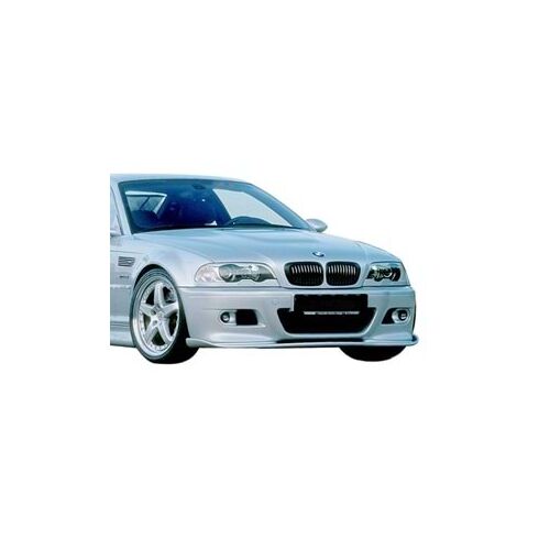 Front Bumper Lip for BMW E46 Hmn 1997-2006 Piano Black Vacuum Plastic AutoVision