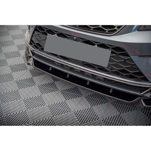 Front Bumper Lip for Cupra Ateca Max V1 2021+ Glossy Black Vacuum Plastic AutoVision