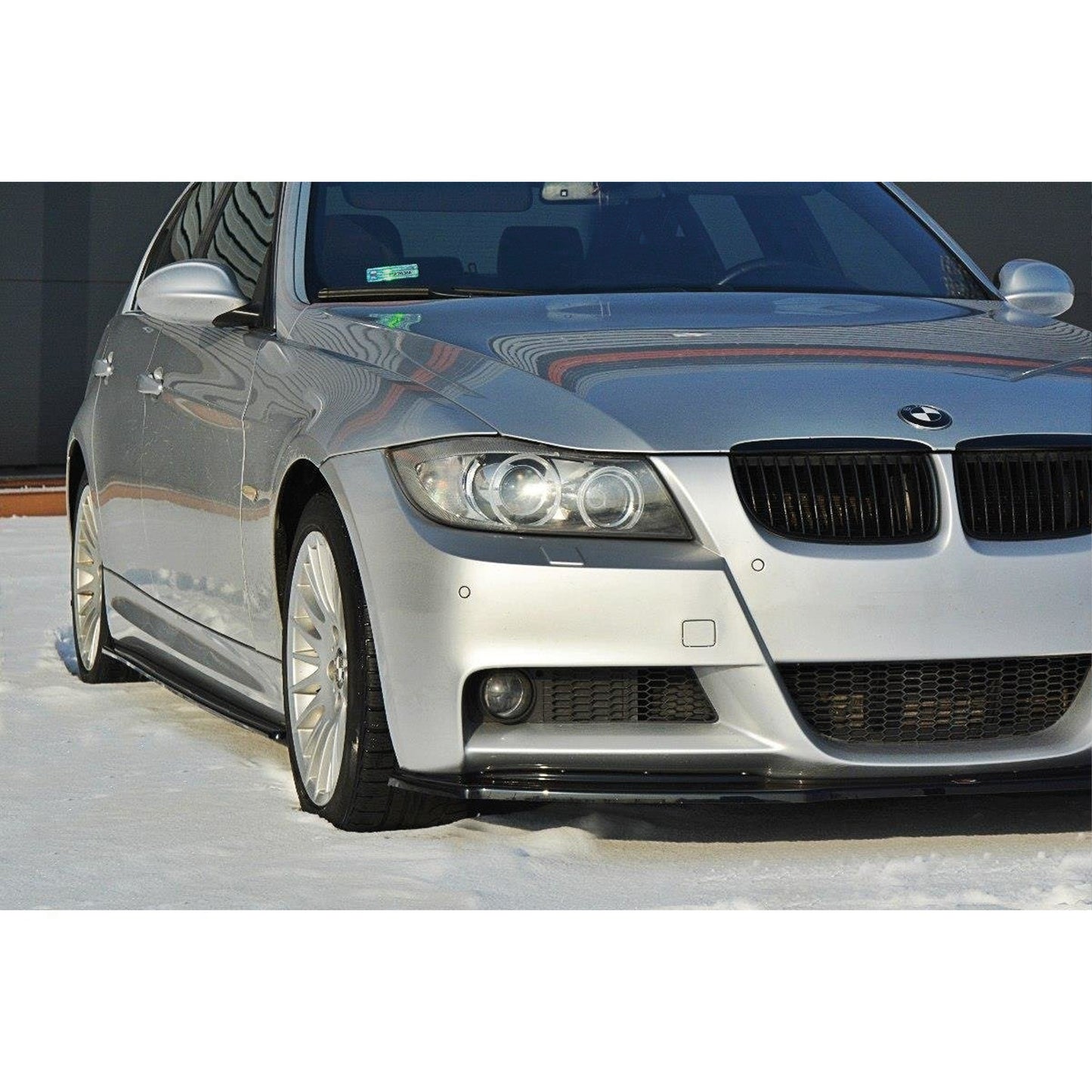Autovision for BMW 3 E90 M Technic 2004-2008 Front Bumper Lip Piano Black Vacuum