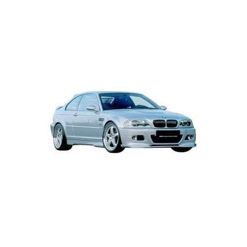 Front Bumper Lip for BMW E46 Hmn 1997-2006 Piano Black Vacuum Plastic AutoVision