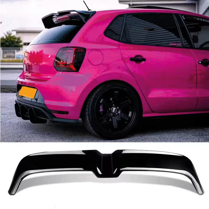Rear Spoiler For VW Polo MK5 2009 2017 ABS Plastic