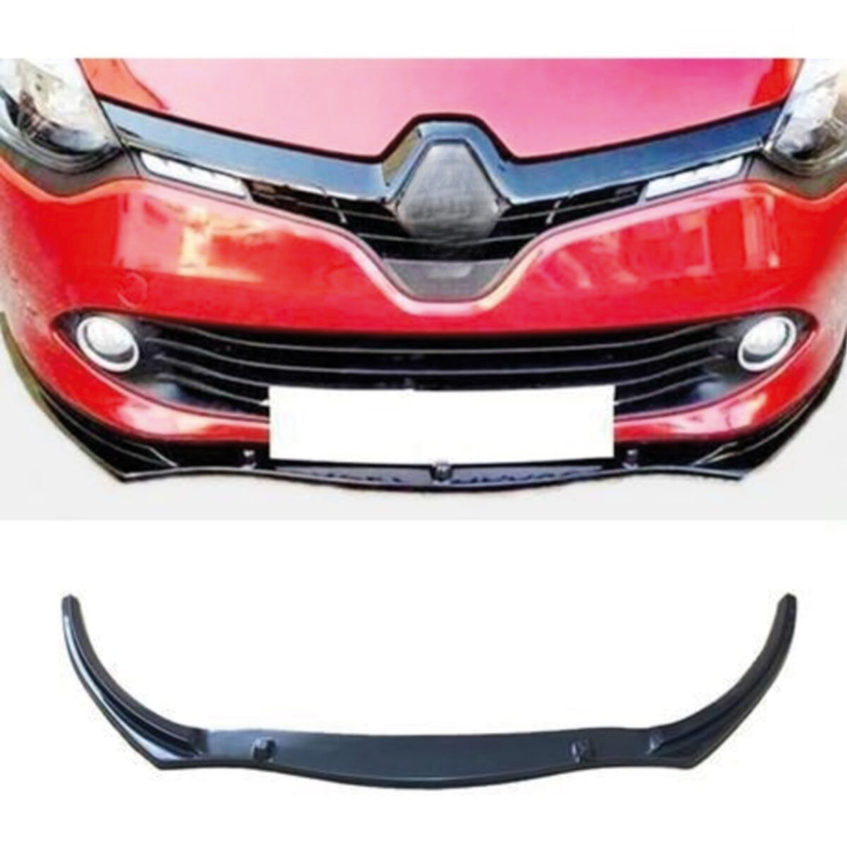 AutoVision For Clio 4 Basic Front Bumper Lip All Cars Universal Model