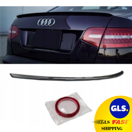 Rear Spoiler for AUDI A6 (C6) Piano Black (2005-2011) AutoVision