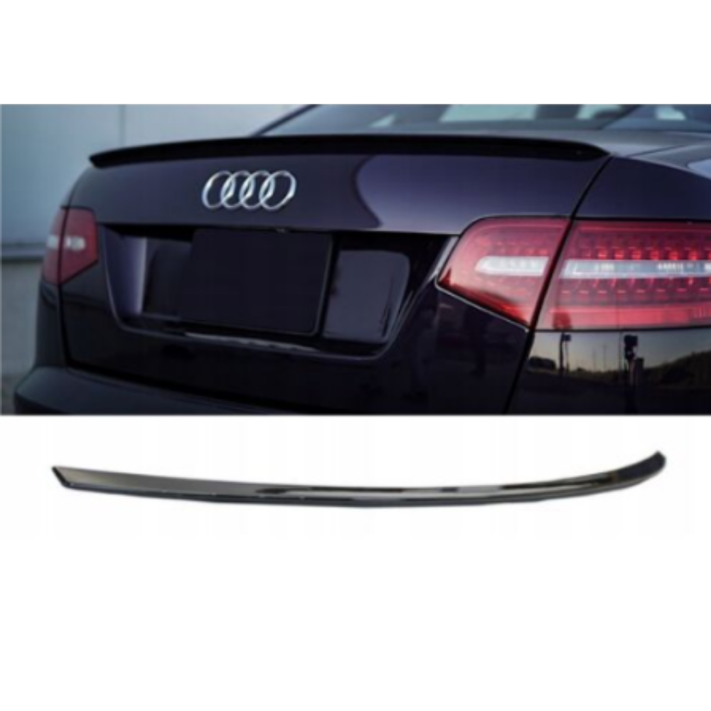 Rear Spoiler for AUDI A6 (C6) Piano Black (2005-2011) AutoVision