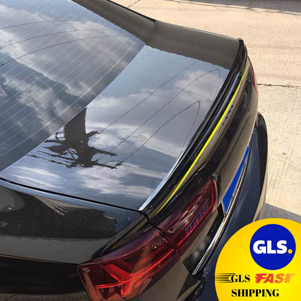 Rear Spoiler for AUDI A6 (C7) S3 Glossy Black (2012-2017) AutoVision