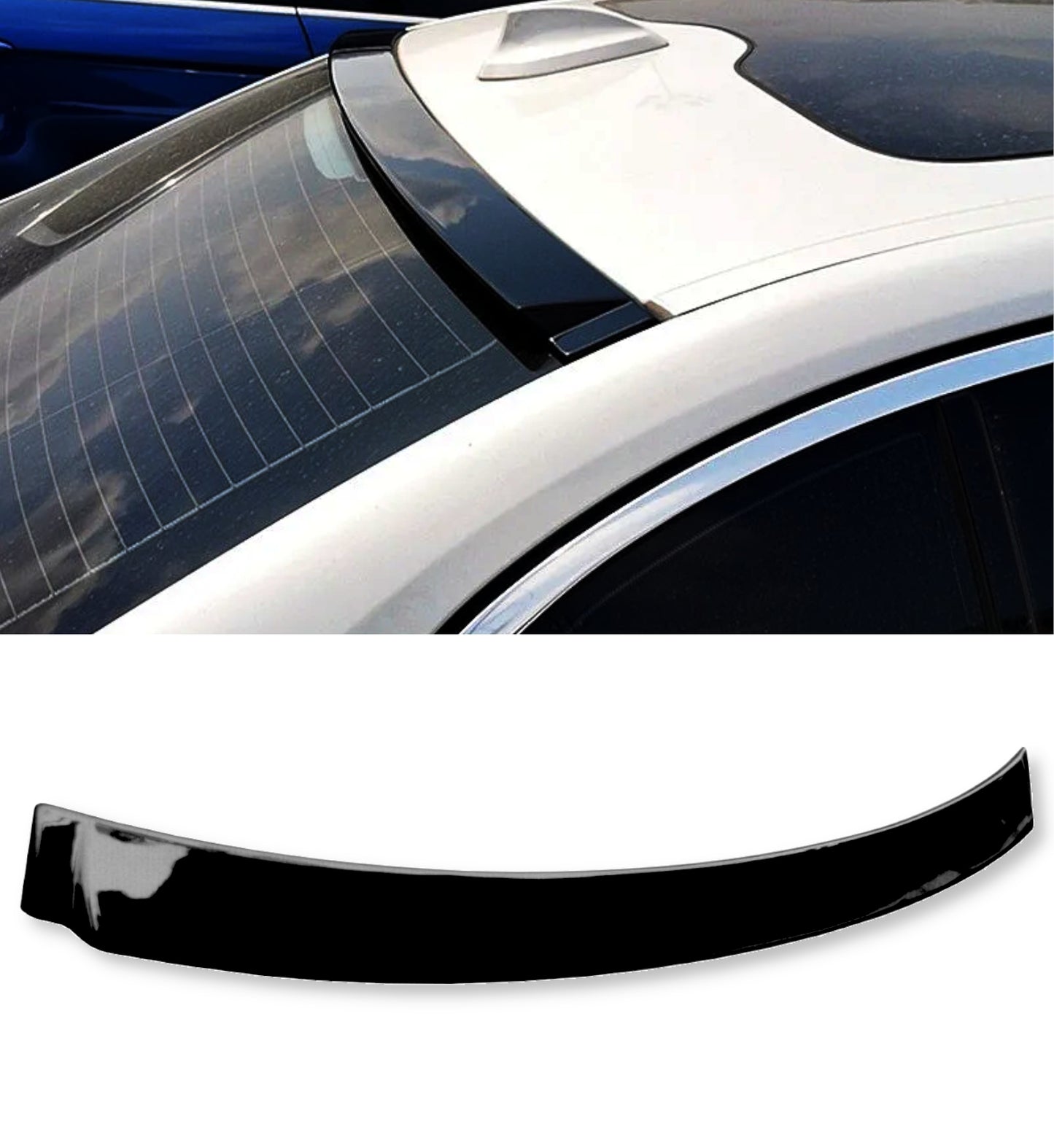 Becquet de toit pour BMW Série 3 F30 (2012-2018) Noir brillant/Carbone AUTOVISION