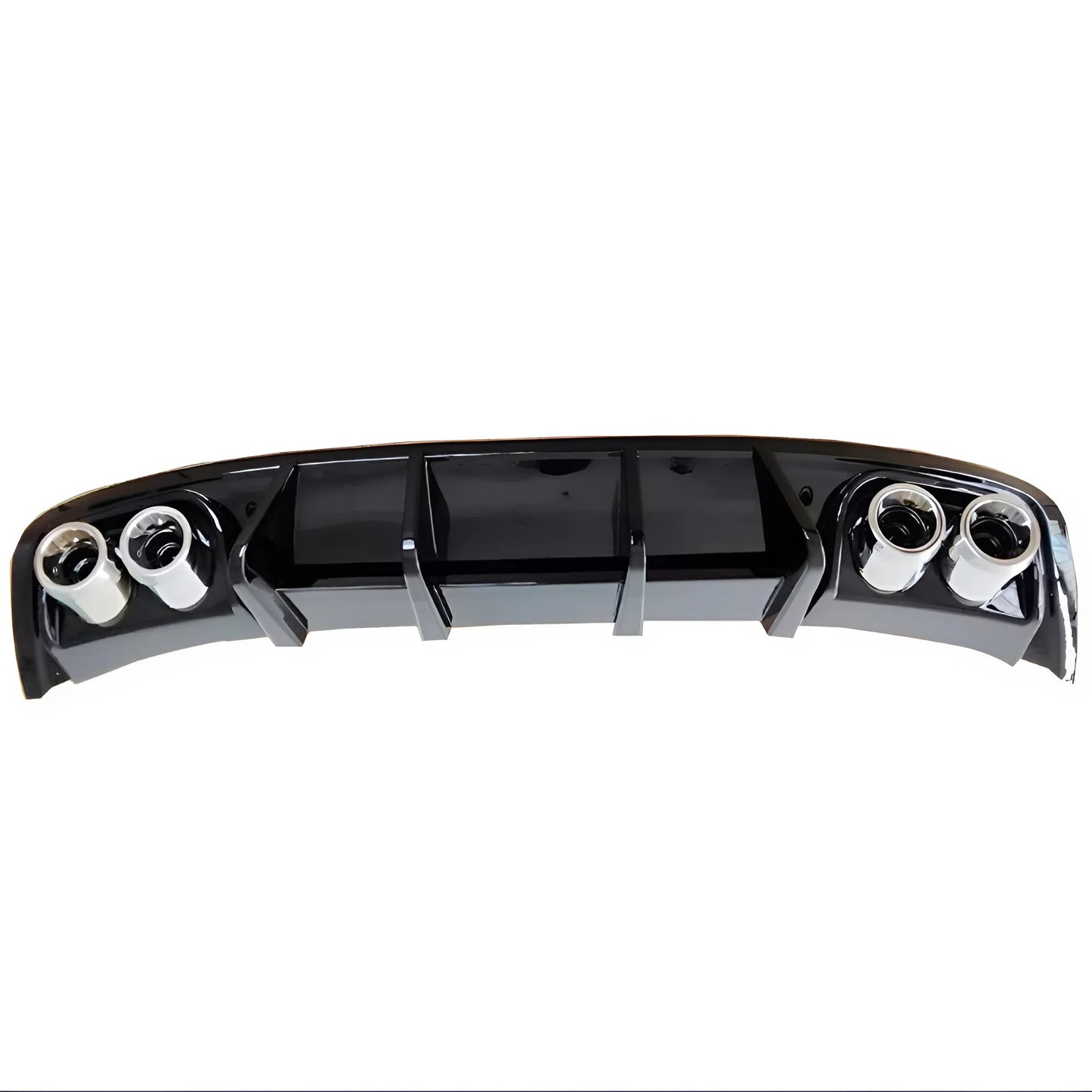 For Seat Ibiza 2013-2017 Diffuser Piano Glossy Black ABS Plastic Rear Bumper Styling Accessory