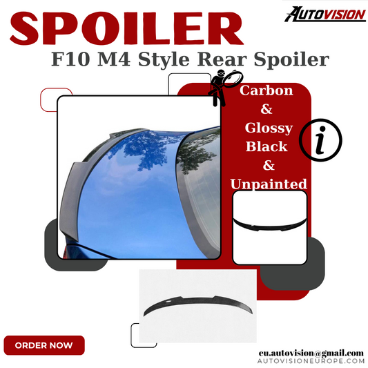 Rear Spoiler for BMW 5 Series F10 M4 Style (2010-2016) AUTOVISION