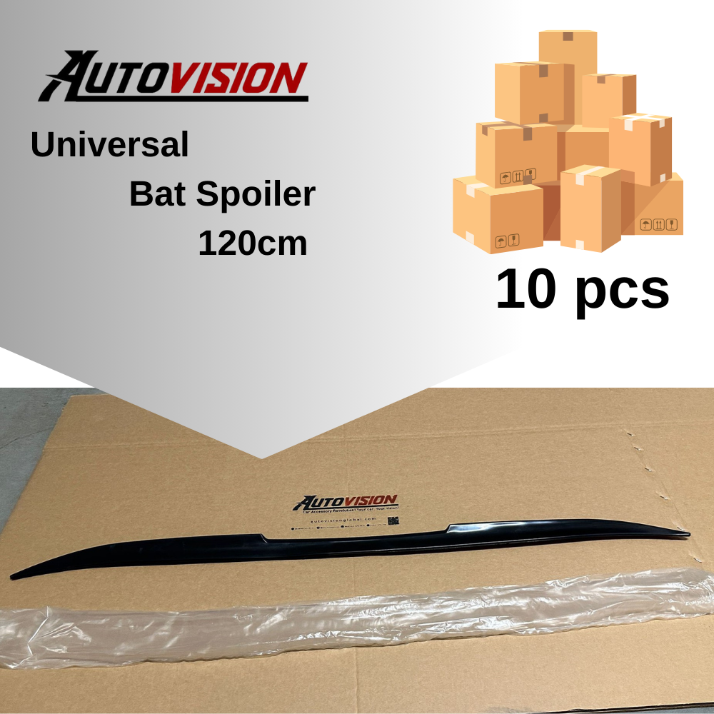 Aileron arrière 10 PCS./ BAT SPOILER 120 cm pour tous les modèles Aileron en plastique noir brillant