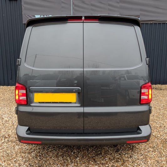 Rear Spoiler for Vw T6 Barn Door Tailgate Type (2 Parts) Glossy Black AutoVision