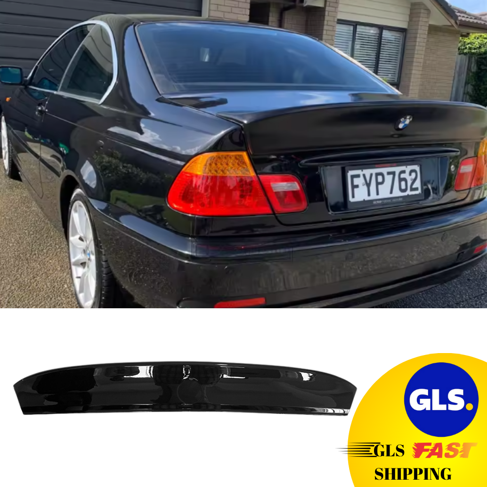 BMW 3 Series E46 1998-2006 CSL Style Injection Molding Large Spoiler Glossy Black