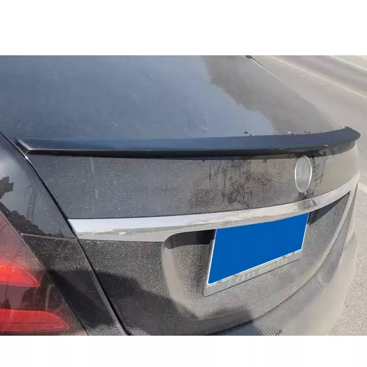 Benz W222 2013-2020 Rear Spoiler Glossy Black ABS Plastic AutoVision