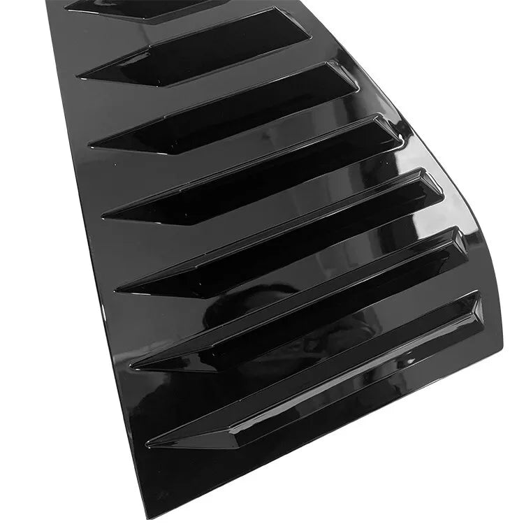 Golf 6 Rear Window Louver Cover Trim Glossy Black ABS Plastic AutoVision