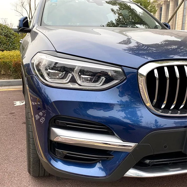 Light Brow BMW X3 G01 2018-2021 Glossy Black ABS Plastic AutoVision