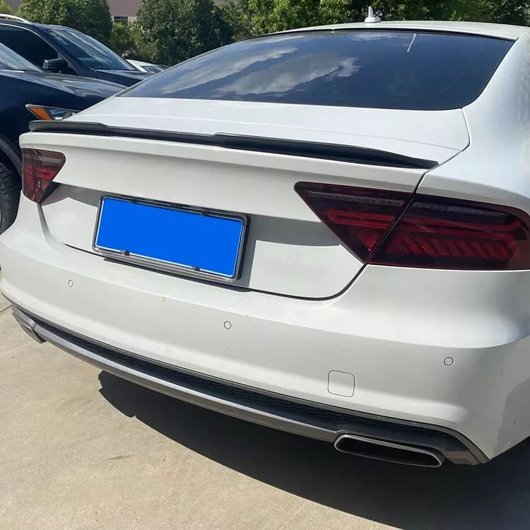 Rear Spoiler Audi A7 2012-2018 Glossy Black ABS Plastic AutoVision