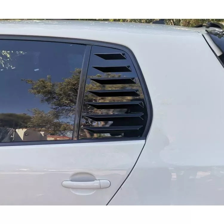 Golf 5 GTI Rear Window Louver Cover Trim Glossy Black ABS Plastic AutoVision