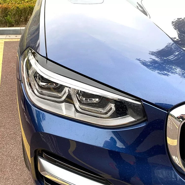 Light Brow BMW X3 G01 2018-2021 Glossy Black ABS Plastic AutoVision