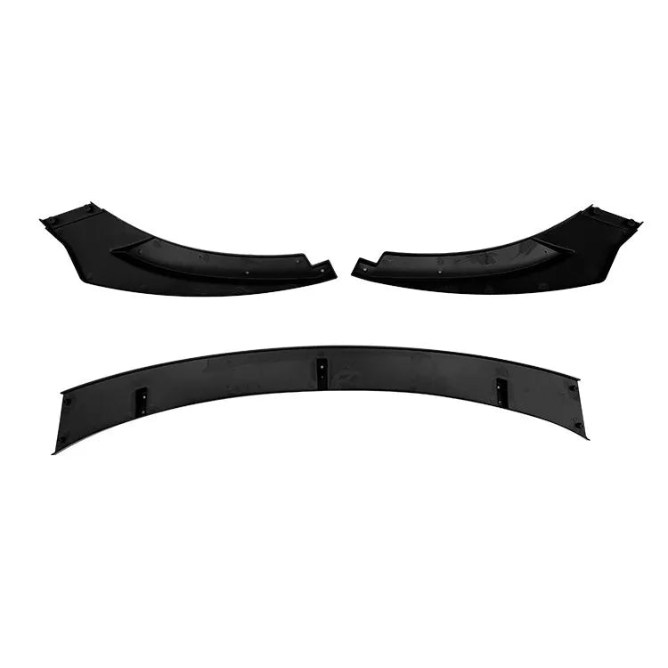 Front Lip Three Parts Golf 5 GTI Retrofitting Type Glossy Black ABS Plastic AutoVision