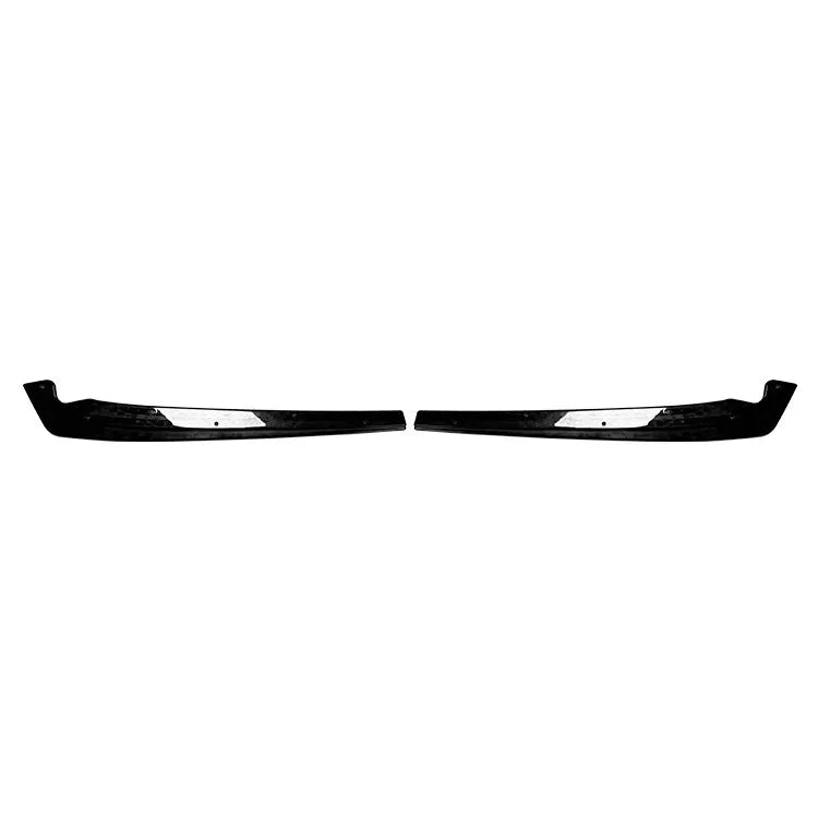 Rear Side Splitter BMW 5 Series G30 2018-2020 Glossy Black ABS Plastic AutoVision
