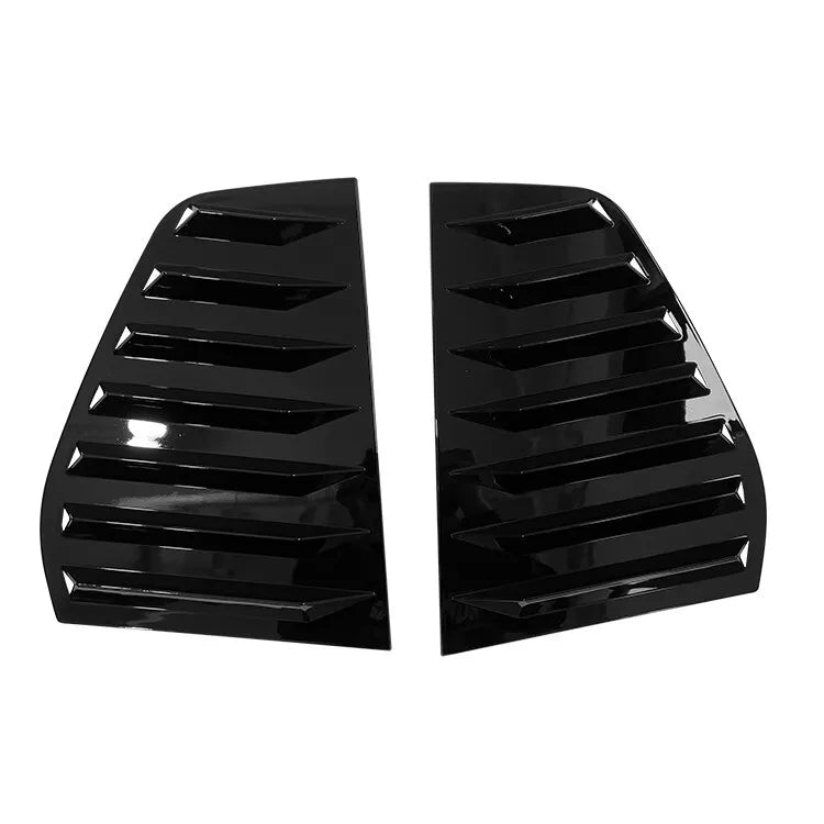 Golf 6 Rear Window Louver Cover Trim Glossy Black ABS Plastic AutoVision