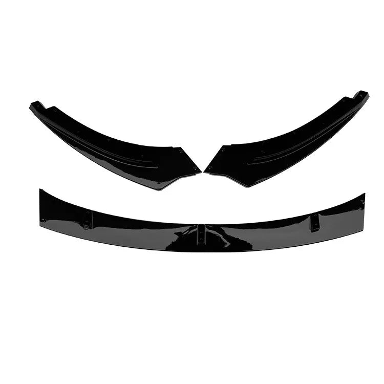 Front Lip Three Parts Golf 5 GTI Retrofitting Type Glossy Black ABS Plastic AutoVision