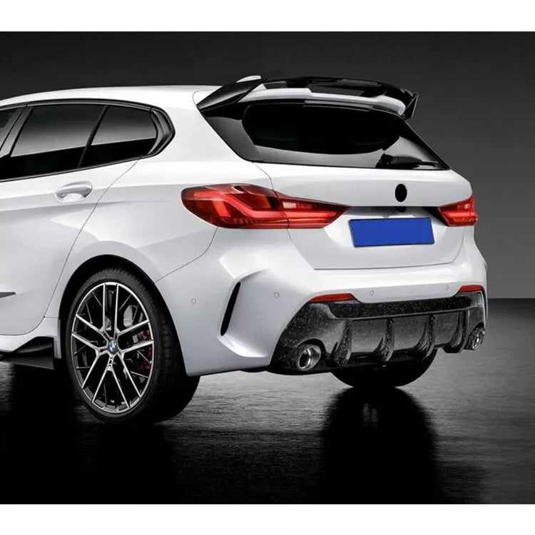 BMW 1 Series F40 Hatchback 2019-2022 Rear Lip Diffuser Glossy Black AutoVision