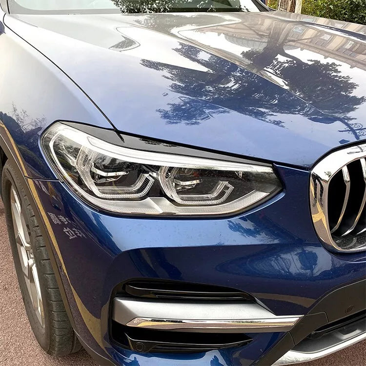 Light Brow BMW X3 G01 2018-2021 Glossy Black ABS Plastic AutoVision