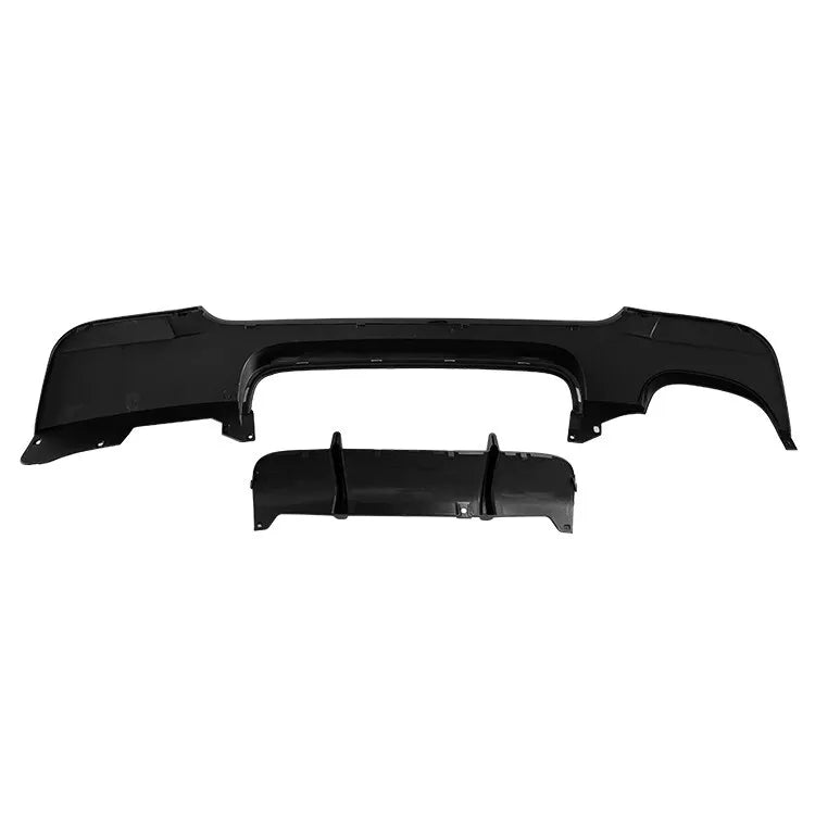 Rear Bumper Diffuser Lip For 2007-2013 BMW 3 Series E92 M-Performance Style ABS Plastik AutoVision