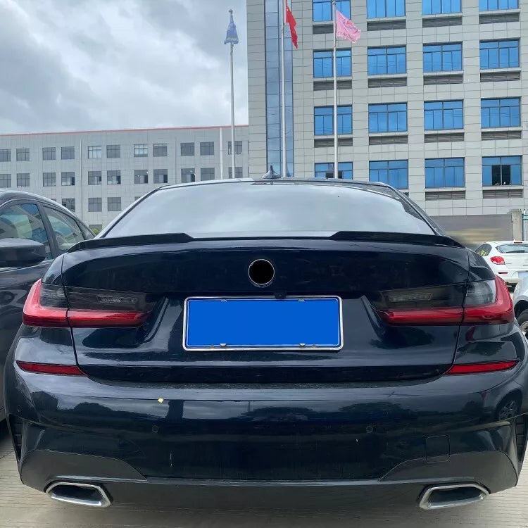 BMW 3 Series G20 M3 Style 2020 Rear Spoiler Glossy Black ABS Plastic AutoVision