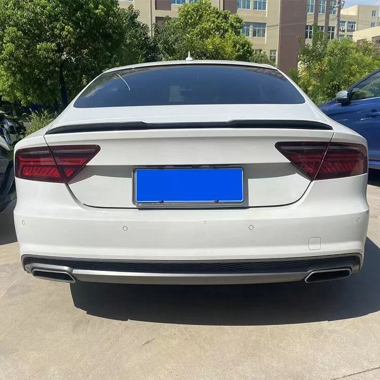 Rear Spoiler Audi A7 2012-2018 Glossy Black ABS Plastic AutoVision