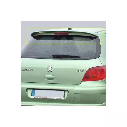 Peugeot 307 Rear Spoiler Glossy Black ABS Plastic AutoVision
