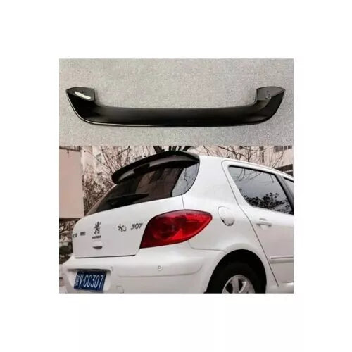 Peugeot 307 Rear Spoiler Glossy Black ABS Plastic AutoVision