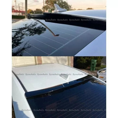 Audi A4(B9) RS Style 2019 Roof Spoiler Glossy Black ABS Plastic AutoVision
