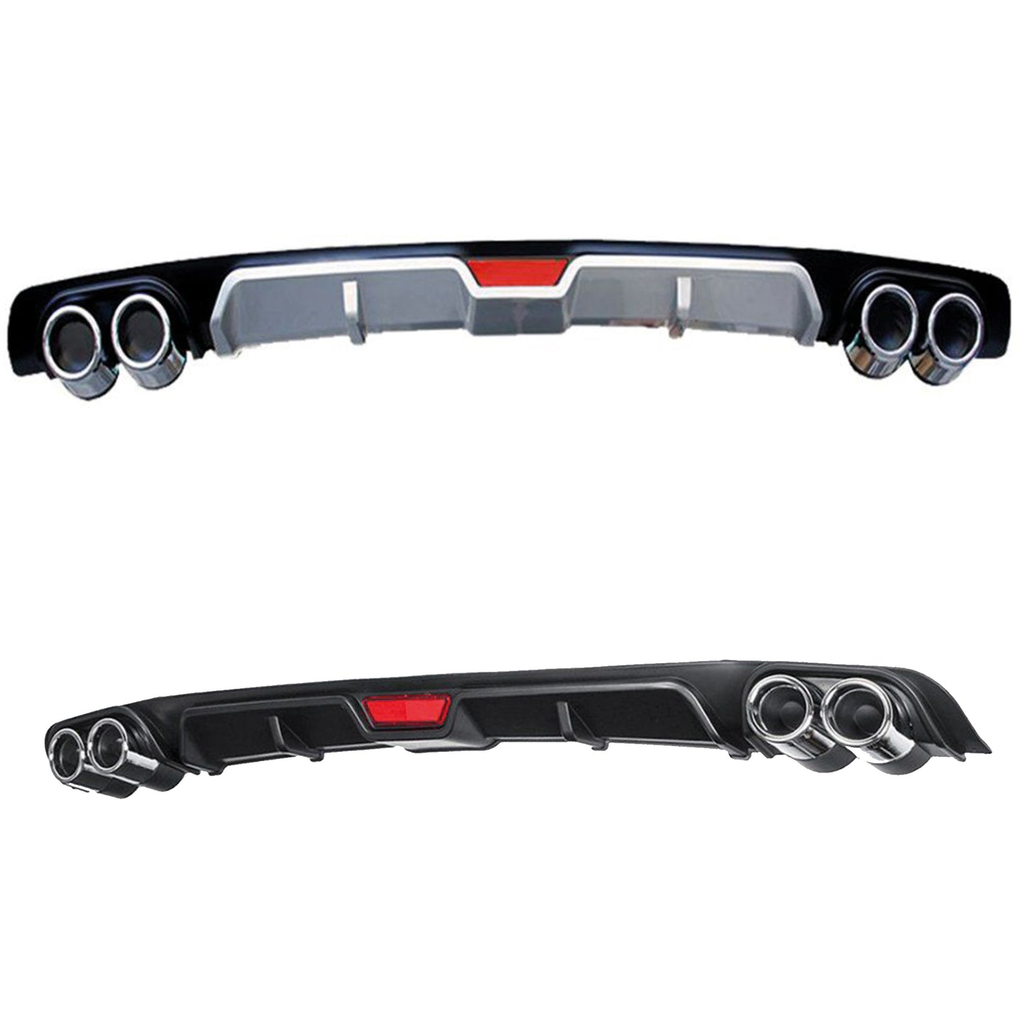 Rear Diffuser for UNI Type U Model Custom Style Car Styling Diffüser Rear Body Kit Spoiler Bumper Lip Splitter