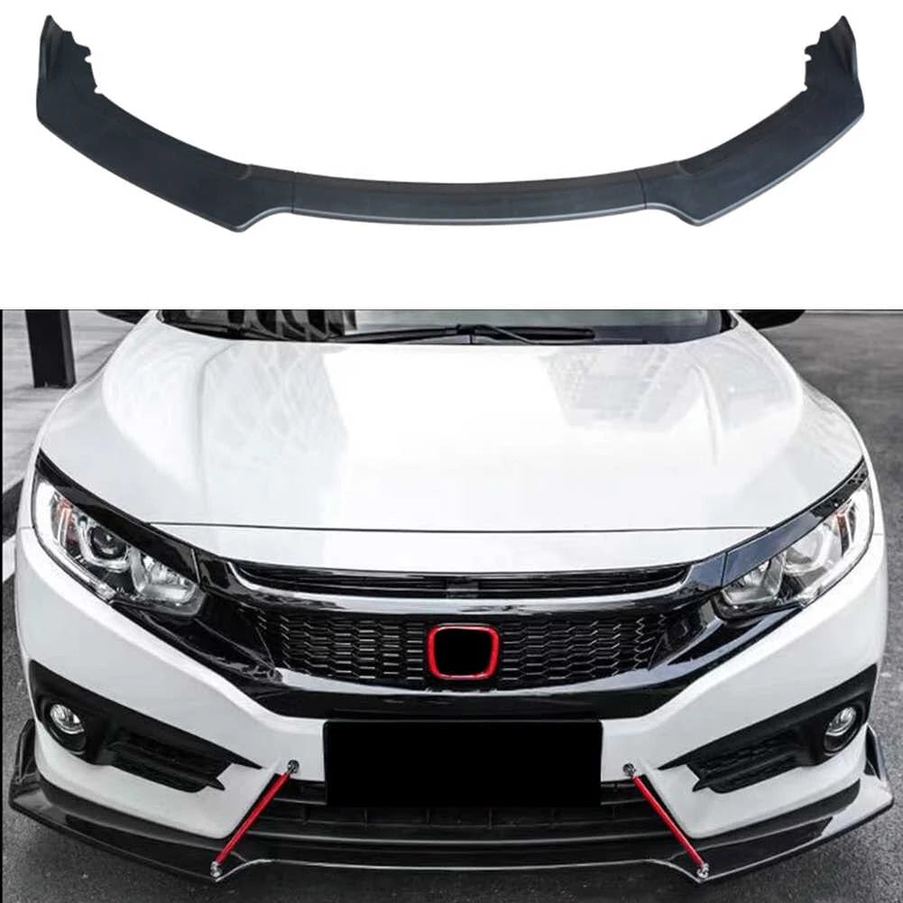AutoVision FC Model 3Pcs Front Bumper Lip All Cars Universal Model