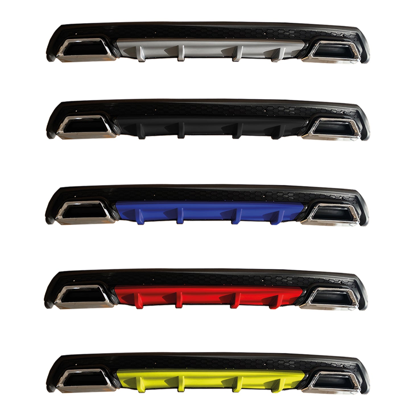 Rear Diffuser for P Type Sq Model Custom Style Car Styling Diffüser Rear Body Kit Spoiler Bumper Lip Splitter