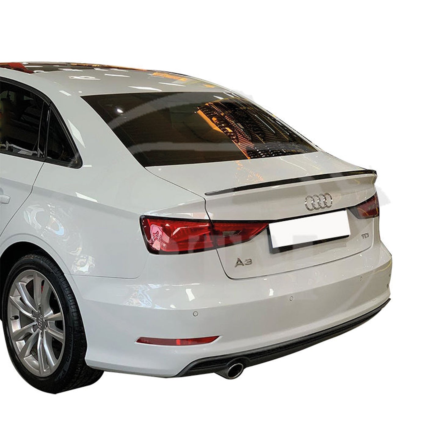 Aileron arrière pour Audi A3 Sedan 2013 2019 en plastique dur ABS