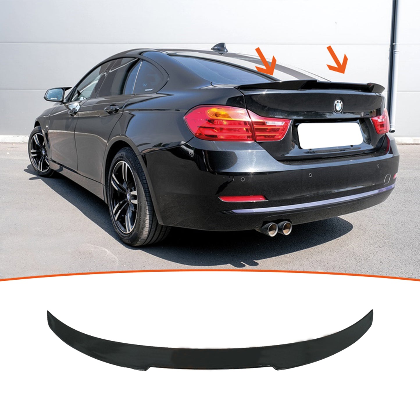 Aileron arrière pour BMW F36 Série 4 Grand Coupé 2014 2020 en plastique ABS