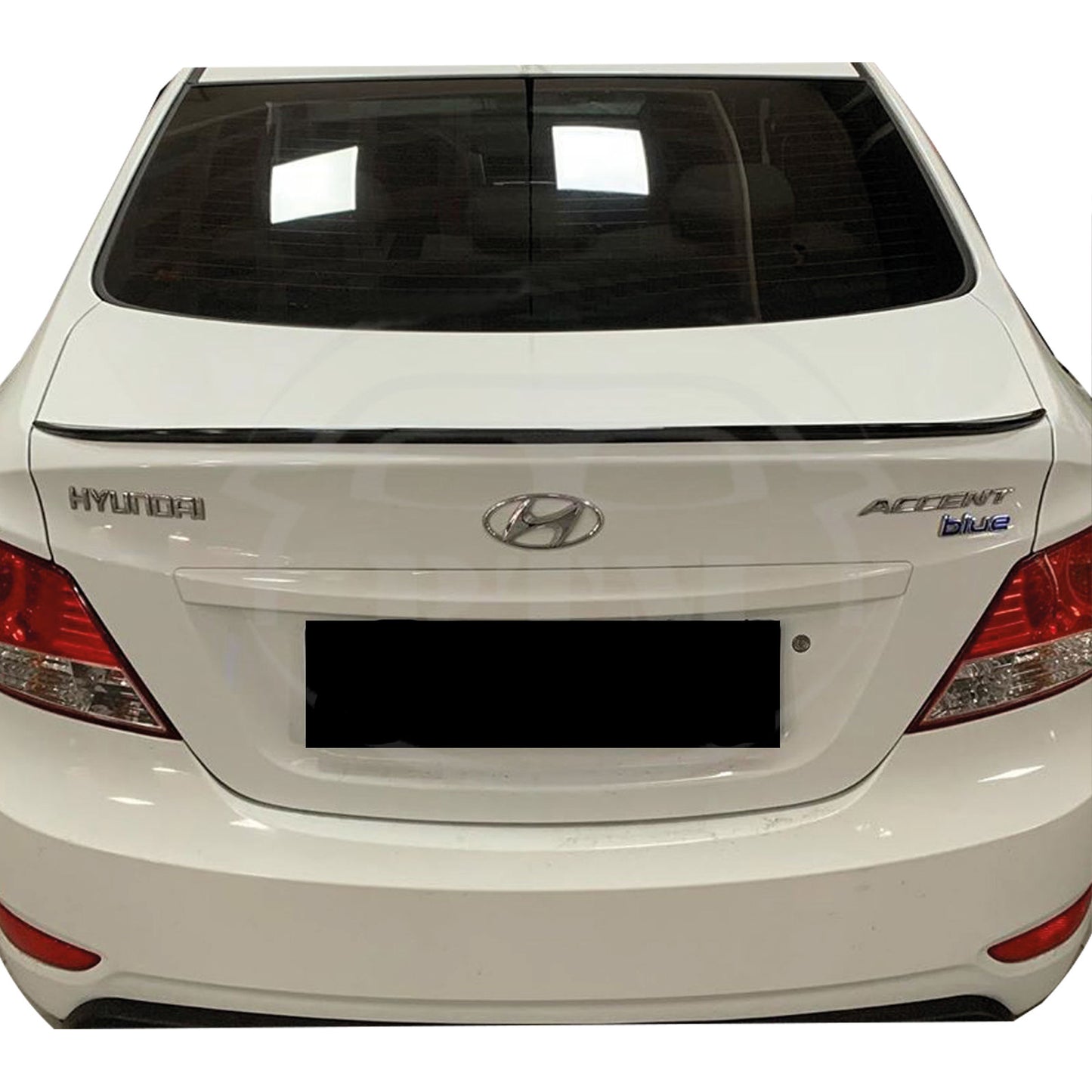 Rear Spoiler For Hyundai Accent Blue 2011 2018 ABS Hard Plastic