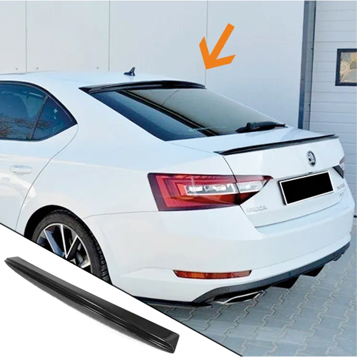 Aileron arrière sur verre pour Super B MK3 2015 2019 en plastique ABS