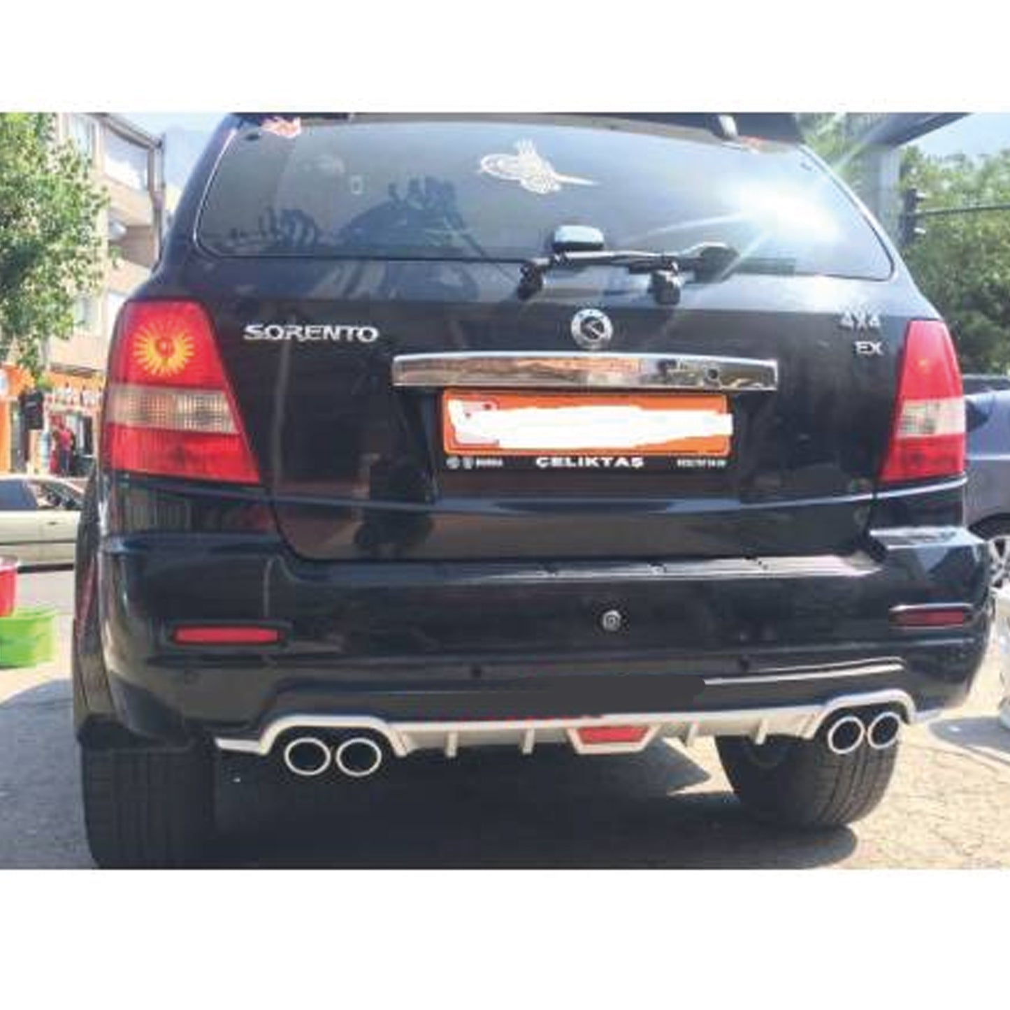 Rear Diffuser for UNI Type CO Model Custom Style Car Styling Diffüser Rear Body Kit Spoiler Bumper Lip Splitter