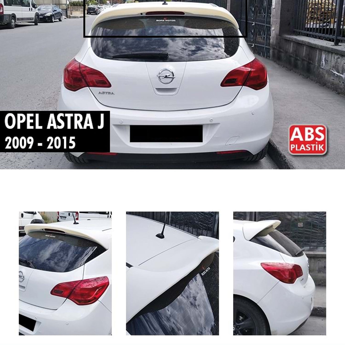 Rear Spoiler For Astra J / J FL HB 2009 2015 ABS Plastic