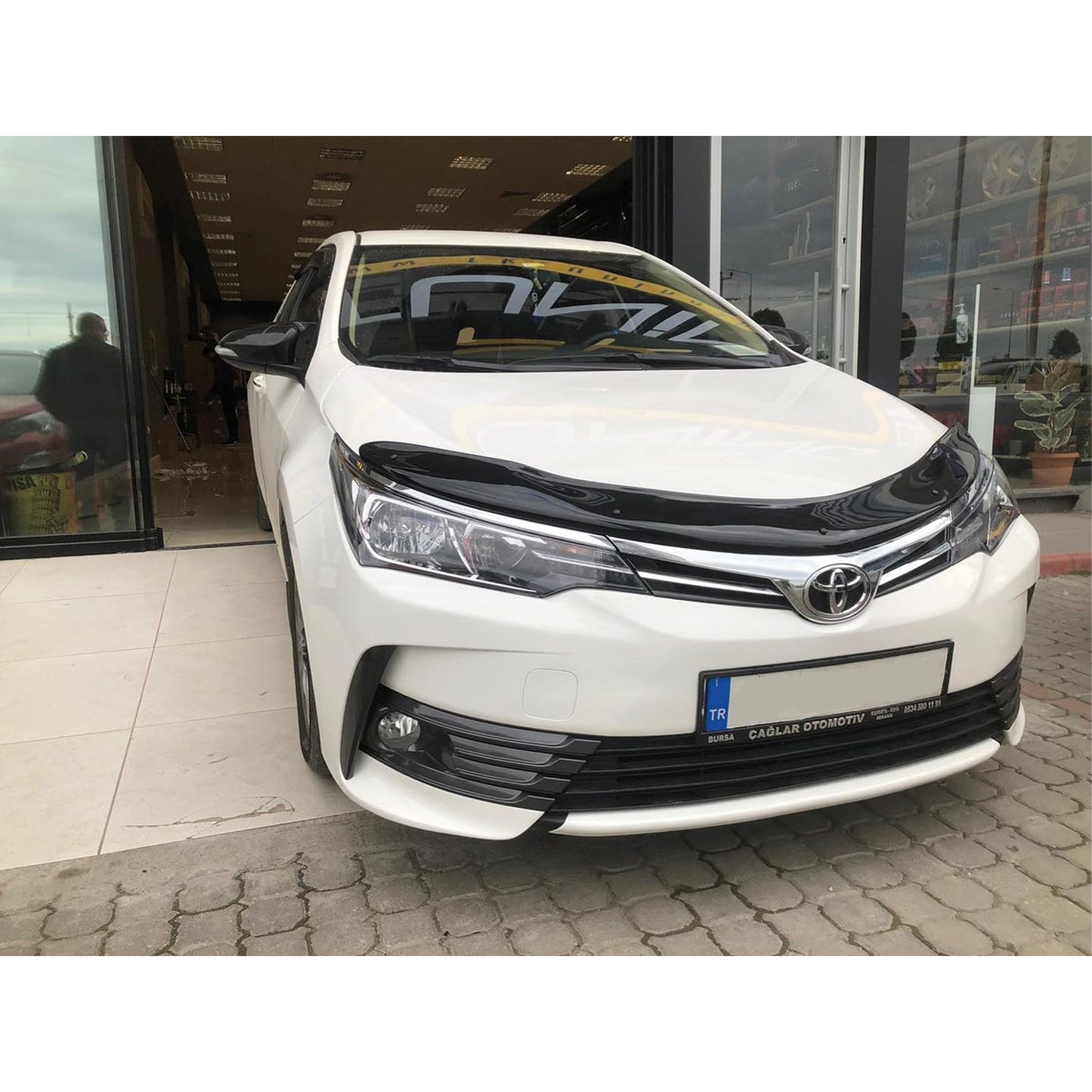 Couvercle de rétroviseur pour Toyota Corolla 2014-2018 Accessoire Noir brillant MODÈLE BAT
