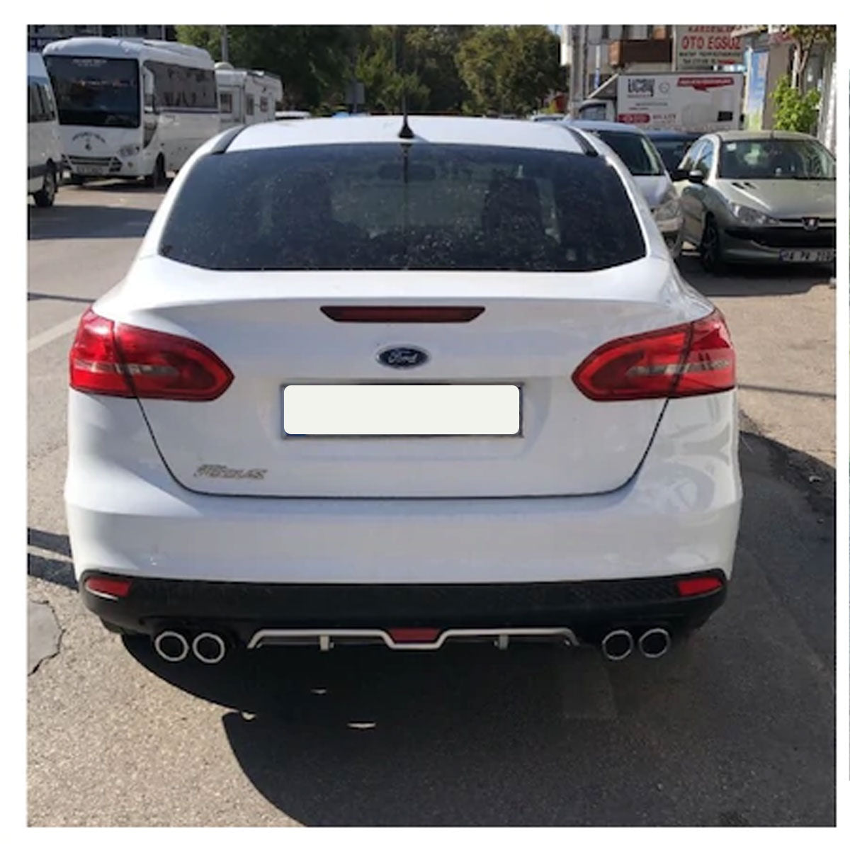 Rear Diffuser for UNI Type U Model Custom Style Car Styling Diffüser Rear Body Kit Spoiler Bumper Lip Splitter