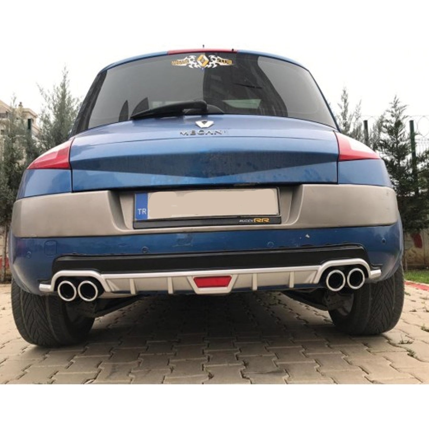 Rear Diffuser for UNI Type CO Model Custom Style Car Styling Diffüser Rear Body Kit Spoiler Bumper Lip Splitter