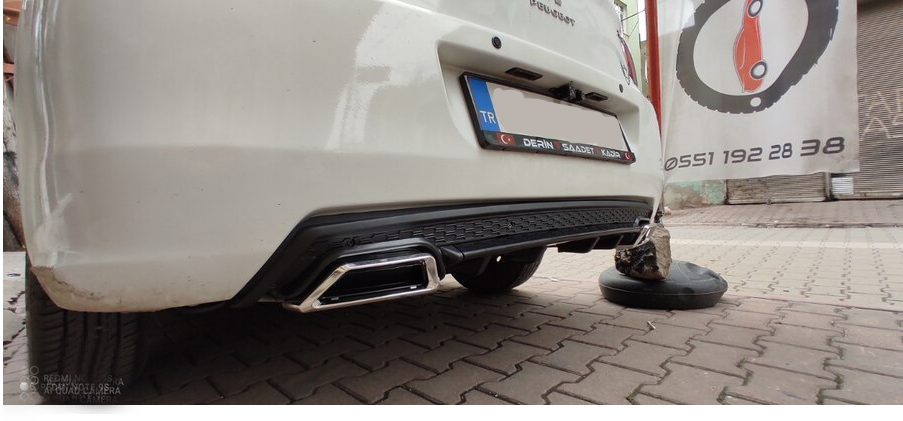 Rear Diffuser for P Type Sq Model Custom Style Car Styling Diffüser Rear Body Kit Spoiler Bumper Lip Splitter