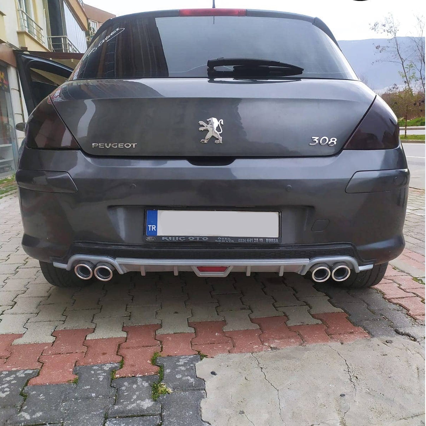 Rear Diffuser for UNI Type CO Model Custom Style Car Styling Diffüser Rear Body Kit Spoiler Bumper Lip Splitter